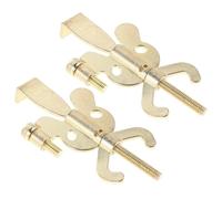 KONTONTY 2 Pièces Bloc-porte de Sécurité Portable Métal Verrou Anti-effraction sans Perçage pour Voyage Appartement et Chambre Hôtel Bloqueur de Porte Temporaire Robuste et Stable