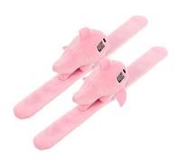 KONTONTY 2 Pièces Bracelets à Claquer Peluche pour Garçon Fille Lot de Animaux de Requin pour Fêtes et Anniversaire