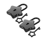 KONTONTY 2 pièces Cadenas Forme Détoile avec Clé Verrou pour Carnet Valise et Boîte à Bijoux Sécurité Portable Robuste pour Voyage et Usage