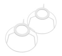 KONTONTY 2 Pièces Cadre Abat Jour Diy Lot de Support de Lampe Décoratif Fil pour Lampes de Table et Plafonniers Design Élégant et Facile à Assembler Dimensions Haut de Hauteur