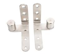 KONTONTY 2 Pièces Charnières Invisibles Acier Inoxydable pour Meubles Charnières Rotatives pour Armoires et Quincaillerie Pratique et