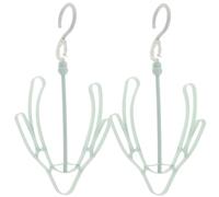 KONTONTY 2 Pièces Étendoir à Chaussures en Plastique Deux Clips Latéraux | Séchage Rapide, Garde la Forme, Gain de Place, pour Bottes et Talons Hauts, Usage Buanderie