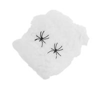 KONTONTY 2 Pièces Glow in The Dark Spider Web Halloween Stretchable Cobwebs with Spiders for Creepy Indoor and Outdoor Party Decor DIY Window and Wall Decoration
