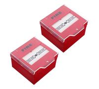 KONTONTY 2 Pièces Manual Call Point Fire Emergency Button with Reset Function for Home Office Rapid Alarm Activation