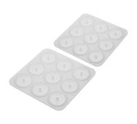 KONTONTY 2 Pièces Moule Silicone pour Pendentifs Ronds Moules Sphériques pour Résine Époxy Bijoux DIY pour Colliers et Bracelets Silicone Flexible et Détaillé pour Création
