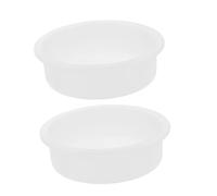 KONTONTY 2 pièces Moules Silicone Ronds pour DIY Moule Plateau Silicone pour Résine Époxy Cire et Chocolat pour Dessous de Plateaux et Décoration Maison