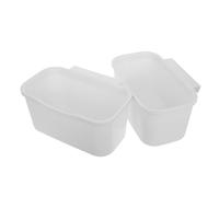 KONTONTY 2 Pièces Organisateur de Chevet Suspendu Multifonctionnel Panier de Rangement Plastique pour Lit Superposé pour Chambre Étudiant Hôpital Loft Pratique pour Téléphone et Accessoires