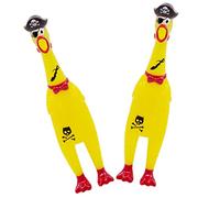 KONTONTY 2 Pièces Poulet Qui crie Jouets D'éVeil Jouets agités farces drôles pour Les Enfants Jouet de Poulet Hurlant farces pour Enfants ES pour Les Enfants