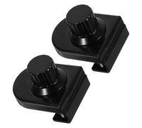 KONTONTY 2 Pièces Serrure Verre Sans Perçage pour Vitrine Verrou Armoire Bijoux et Cave à Vin Alliage Résistant Double Sécurité pour Portes Simples et Doubles