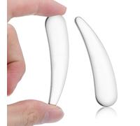 KONTONTY 2 Pièces Spatule Cosmétique en Acier Inoxydable Argentée Mini pour Application Uniforme et Démaquillage, Accessoire pour Soins Visage en Voyage