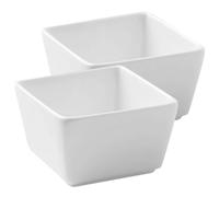 KONTONTY 2 Pièces Sucrier en Céramique Blanche, Service Chaud et Apéritif | Surface Lisse, Motif Créatif et Raffiné, Bols Ronds, pour Sauces, Vinaigrettes, Dégustations