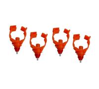 KONTONTY 20 pièces Abreuvoir Poulet Automatique à Tétine Rouge Distributeur Eau pour Poules Canards Système Vis pour Élevage Volaille Kit Installation Facile