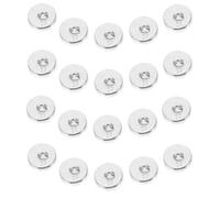 KONTONTY 20 Pièces Ancre pour Plantes Grimpantes en Treillis, Fixation | Maille Élastique Ouverte, Métal Alliage D’aluminium Argenté, pour Jardin et Mur Végétal