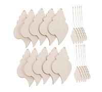 KONTONTY 20 pièces Décorations Non Forme Conque à Peindre Ornements Plage Style Côtier Finition Lisse sans Écharde pour Loisirs Créatifs