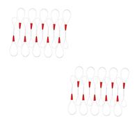 KONTONTY 20 Pièces Enfileur Gadgets De Pêche Câble Tire-fil Attache Outils De Pêche Au Fil Outil à Main De Fixation De Fil Extracteur De Ruban De Poisson Fil De Traction Rouge Fil D'acier