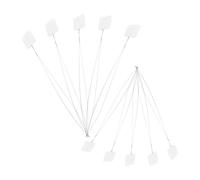 KONTONTY 20 Pièces Long Punch Needle Threader Tool For Embroidery Stainless Steel Threading Aid For Cross Stitch Sewing Craft Accessories