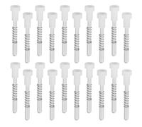 KONTONTY 20 Pièces Lot de 20 Goupilles de Verrouillage à Ressort pour Moustiquaire, Clips de Fixation Piston pour Fenêtres et Portes, Kit de Réparation Quincaillerie pour Écran,