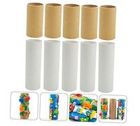 KONTONTY 20 Pièces Lot de Tubes Carton Diy pour Bricolage et Peinture Tubes Ronds Papier à Décorer Peindre et Coller Matériel Créatif pour Garçon Fille et Projets Artistiques