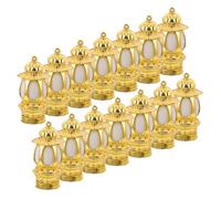 KONTONTY 20 Pièces Mini Lanterns Décor Doré pour Maison de Poupée et Diorama Lampes Miniature Kérosène Ornements Ambiance Western Party et Centre de Table