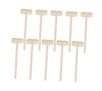 KONTONTY 20 Pièces Mini Maillets Bois pour Garçon Fille Jouets Éducatifs Sécurisés et Amusants avec Design Unique