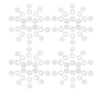 KONTONTY 200 Pièces Cache-vis Plastique pour Meubles Cache-tête de Vis Résistant Rouille Protection Décorative pour Placards et Armoires Blanc