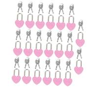 KONTONTY 20ensembles Mini Cadenas Forme De Cœur Avec Clé Petit Cadenas Métal Robuste Pour Boîte à Bijoux Valise Journal Et Coffret De Rangement Serrure Amour Compacte Pour Voyage Et Couple