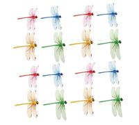 KONTONTY 20pièces Décoration De Rideaux Libellules Accessoires De Décor Pour Fenêtres Et Événements Fausses Libellules Colorées à Clipser