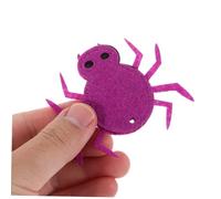 KONTONTY 24 Pièces Brodés Araignée Feutre pour Halloween Accessoires Diy Robustes et Colorés pour Décorations Intérieures et Extérieures Activités Familiales et Projets Créatifs