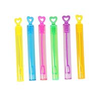KONTONTY 24 Pièces Bubble Wands Forme de Cœur pour Mariage et Anniversaire Bâtons à Bulles Colorés à Remplir pour Fête Invités Souvenirs de Fête Couleurs Aléatoires