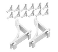 KONTONTY 25 Pièces Clips de Support pour Étagère de Réfrigérateur Alliage Aluminium Supports Robustes pour Congélateur Fixations Durables pour Organisation Du Frigo