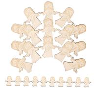 KONTONTY 25 Pièces Petites Figures De Jésus Ornements Nativité Tout Petit Décorations d'arbre De Noël Chiffre Ornement Scène Petit Mignon Figurine Prière Noël Décorations en Bois Khaki