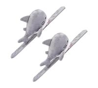 KONTONTY 2pièces Bracelets Slap Animaux Peluche Lot De Requins Accessoire De Fête Confortable à Porter