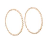 KONTONTY 2pièces Décoration Suspendue Couronne De Rondes Couronne Suspendue Ronde Décoration Murale Perlée Décoration Suspendue De De Décoration De De Lot De