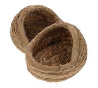 KONTONTY 2pièces Nid De Poulet Tissé Paille pour Animaux De Compagnie Maison De Couchage pour Poulets Nid De Couchage pour Petits Animaux