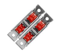 KONTONTY 2pièces Roulettes Poignée Porte Coulissante Nylon Avec Roulements Galets De Baie Vitrée Et Armoire Roulettes Pour Portes Et Fenêtres Isolantes Acier Inoxydable Accessoires De