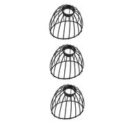 KONTONTY 3 Pièces Abat Jour Cage pour Lampe Suspendue Lumière Douce et Ambiance Chaleureuse Salon ou Chambre Installation Facile et Rapide Accessoire Décoratif Industriel pour Plafonnier