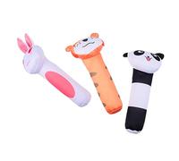 KONTONTY 3 Pièces Hochet Bébé Jouets D'éveil Jouets Hochet Pour Tout-petits Jouets Manipulés Par Bébé Hochets D'animaux Hochet Jouets Bâtonnets Bb Animaux Jouets à Hochet Peluche