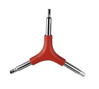 KONTONTY 3 pièces Jeu de Clés Y Acier Robuste Outil de Réparation Multifonction pour Bricolage et Entretien Ensemble Pratique avec Anneau Porte Clés Rouge