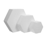 KONTONTY 3 pièces Modèles de Gâteaux Mousse Hexagonaux Diamètres pour Décoration et Pratique DIY Adaptés Pâtisseries et Ateliers de Création