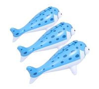 KONTONTY 3 Pièces Poissons Gonflables Jouets Flottants pour Garçon Fille Piscine Amusant Forme de Poisson pour Jeux Eau Décorations Thème Océan pour Fêtes Tropicales et Anniversaires