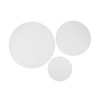 KONTONTY 3 Pièces Toiles Rondes Coton Cadres Circulaires Stables et Durables pour Peinture à Huile Surface Résistante Aux Fissures pour Artistes et Projets Mixtes