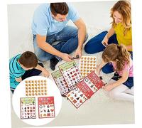 KONTONTY 37pièces Jeu De Bingo pour Fêtes De Noël Saint-Valentin Divertissement Familial Et Activités Groupe