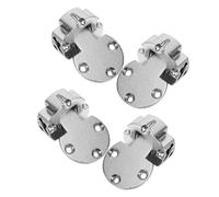 KONTONTY 4 Charnières Pliantes Pour Table À Manger Portes De Table Pliante Bureaux Pliables Palettes Pliables Petites Charnières Argentées