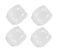 KONTONTY 4 Pièces Abat Jours Verre Transparent pour Lampes à Pétrole Couvercles de Lanternes Vintage Verre Remplacement Facile pour Lampes à Huile pour Extérieur et Camping