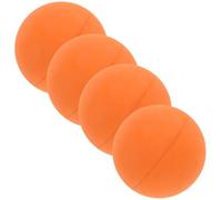KONTONTY 4 Pièces Balle Rebondissante en Caoutchouc Creux, Orange | Format Mini Portable, Usage à Maison Court, pour Entraîneurs, Athlètes, Mains, Raquettes