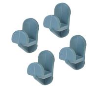 KONTONTY 4 Pièces Clips de Support pour Étagère Réfrigérateur et Congélateur Fixations Plastique Résistant Au Froid Accessoires de Remplacement pour Réfrigérateur et Armoire Réfrigérée Bleu