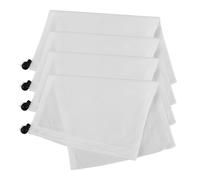 KONTONTY 4 Pièces Couverture Nette à en Acier Inoxydable Les Pièces à Mailles Fines pour Aspirateur De Piscine Nettoyage Filets Accessoire Engrener Aquarium Vide Blanche en Tissu