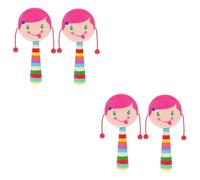 KONTONTY 4 Pièces hochet toys jouets musicaux musical Bois