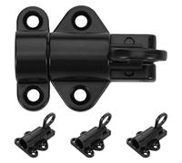 KONTONTY 4 Pièces Loquet à Fermeture Automatique Alliage Aluminium Verrou à Ressort pour Portes Fenêtres Portails et Armoires Mécanisme Auto-retour Robuste et Sécurisé