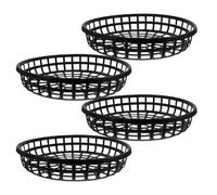 KONTONTY 4 Pièces Panier D'élevage de Trépang en Plastique Noir | Plateau à Huîtres en Filet, Usage pour Coquillages et Ormeaux, Entretien Simple, Environnement Sûr